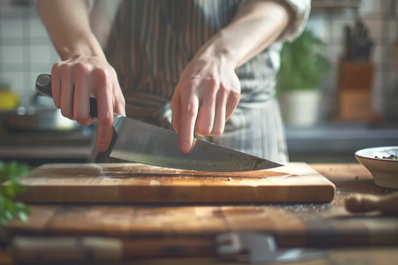 como afilar cuchillos de cocina con lima